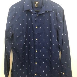H&M mens summer dress shirt